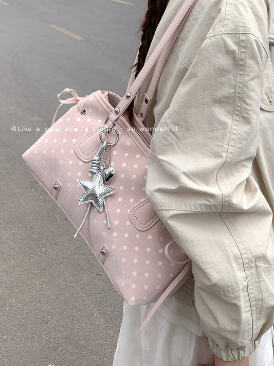 Women's Summer Fashion High-grade Polka Dot Printed Underarm Bag