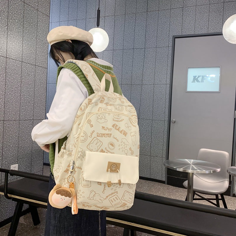 Large Capacity Early High Mori Style Fresh Leisure Backpack