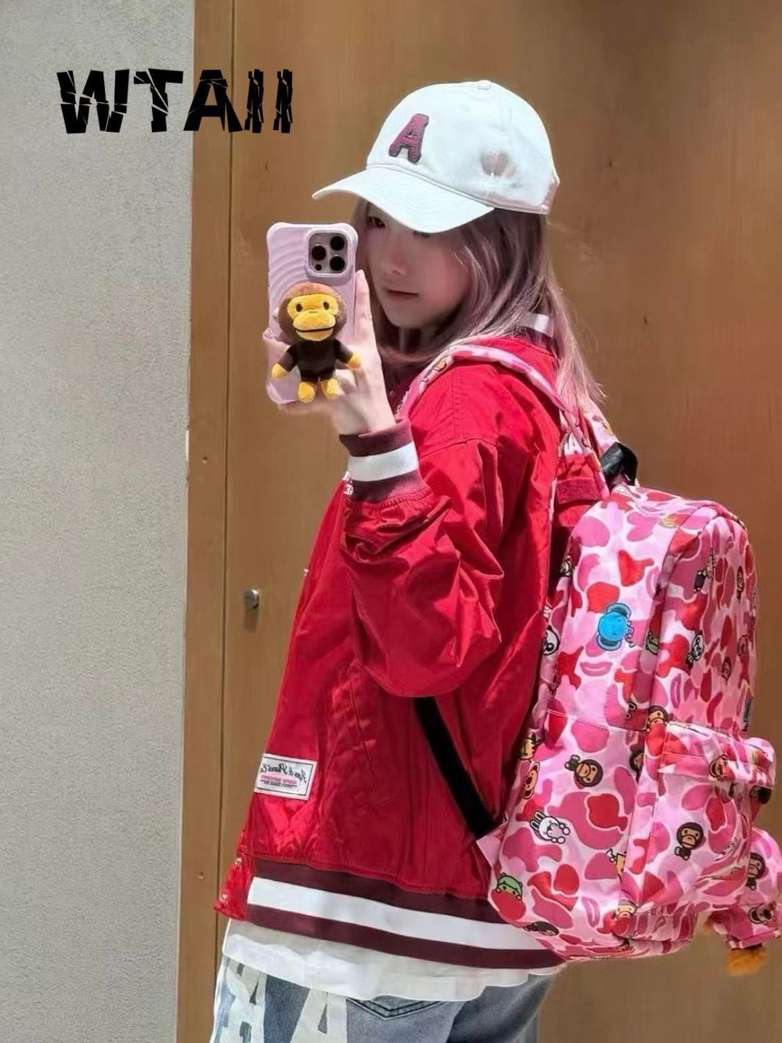 Printed Cartoon Cute Large Capacity Little Women's Backpack