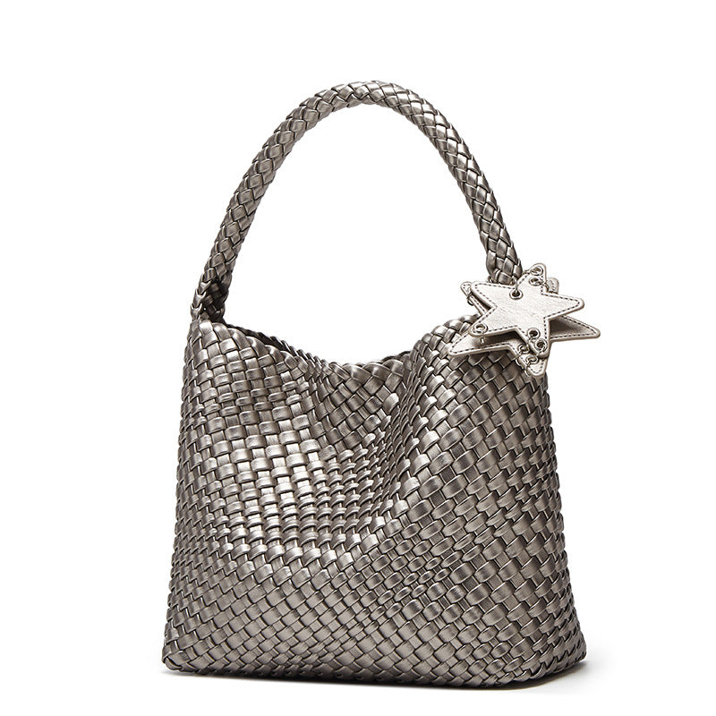 Women's Gun Hand-woven Large Capacity High-grade Idle Style Portable Tote Bags