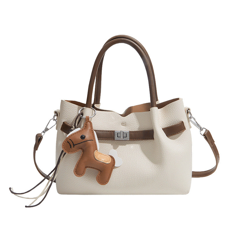 Korean Style Retro Minority Spring Large Capacity Handbags