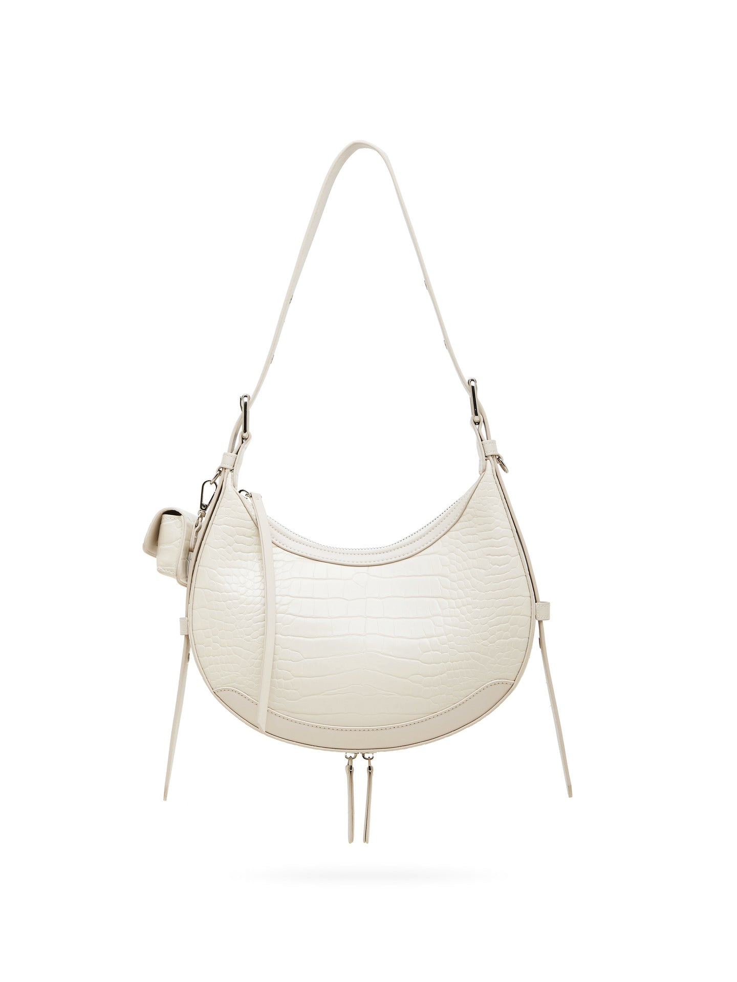 Trendy Korean Style Summer Underarm Moon Solid Color Elegant Bags