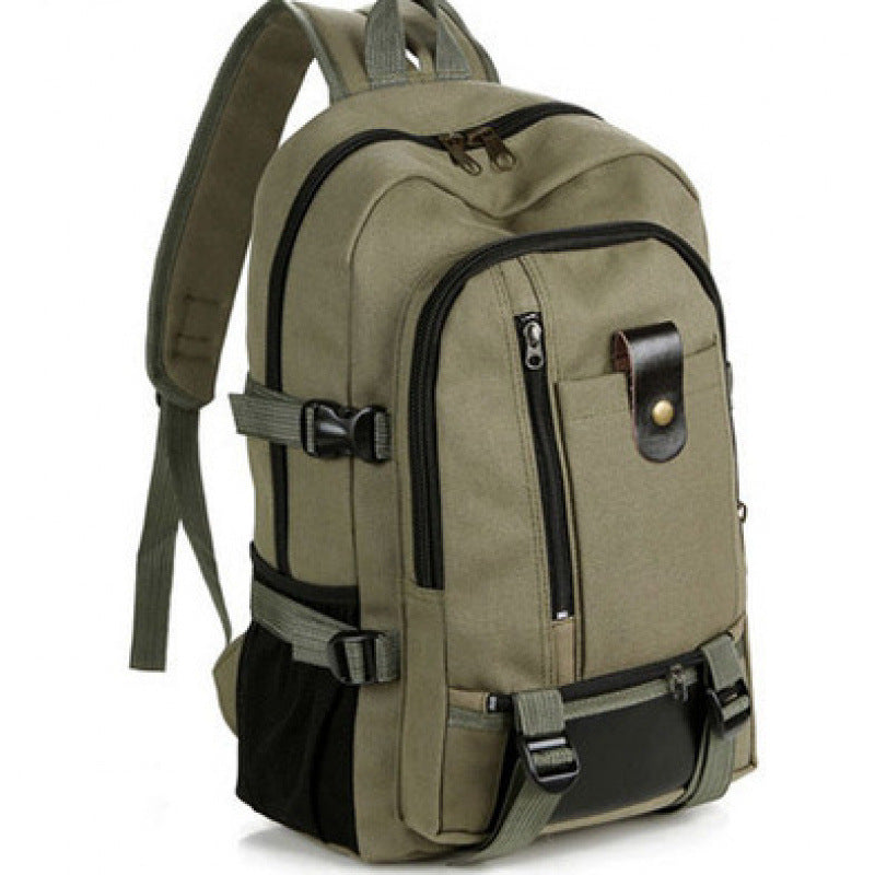 Men's Site Tools Canvas Labor Protection Repair Woodworking Leisure Backpack