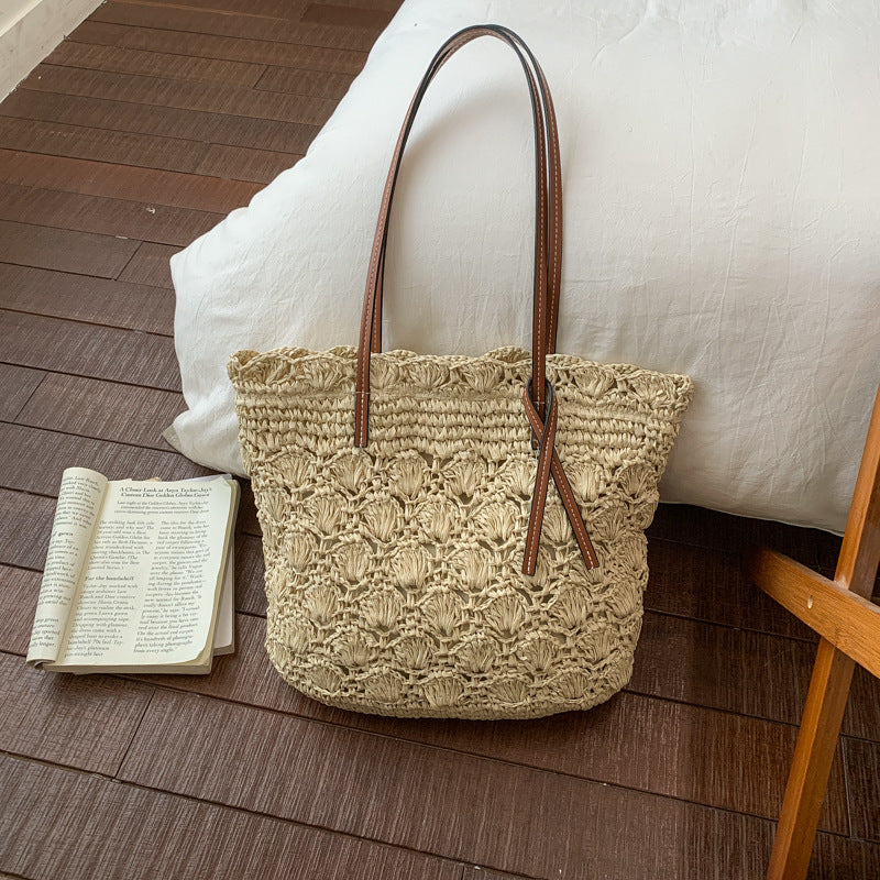 Women's Artistic Woven Summer Fashion Crocheted Seaside Women's Shoulder Bag