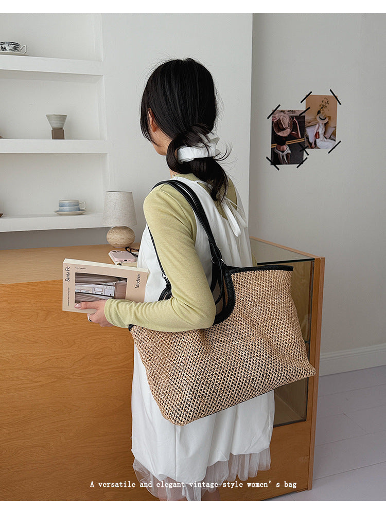 Women's Straw Hand Carrying Fashion Seaside Vacation Women's Shoulder Bag