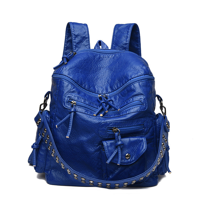 Female Trend Light Luxury Texture Western Style Leisure Backpack