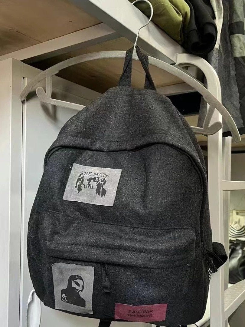 Pretty Crab Single Woolen Wool Patch Women's Backpack