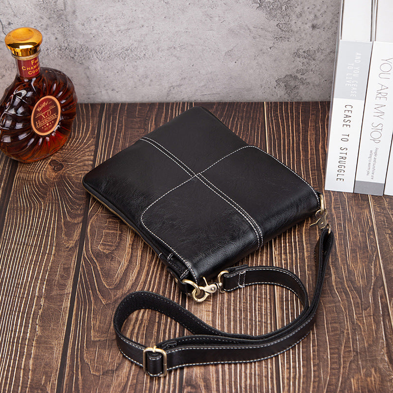 Fashion Cool Trendy Men's Korean Vertical Men's Messenger Bag