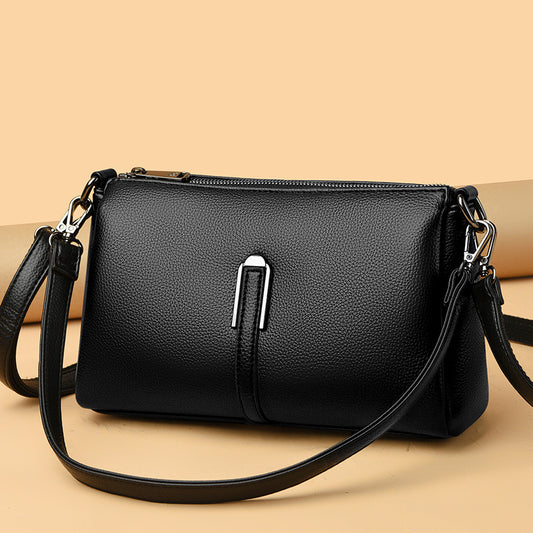 Women's Soft Leather High-grade Large Capacity Commute Small Square Bags
