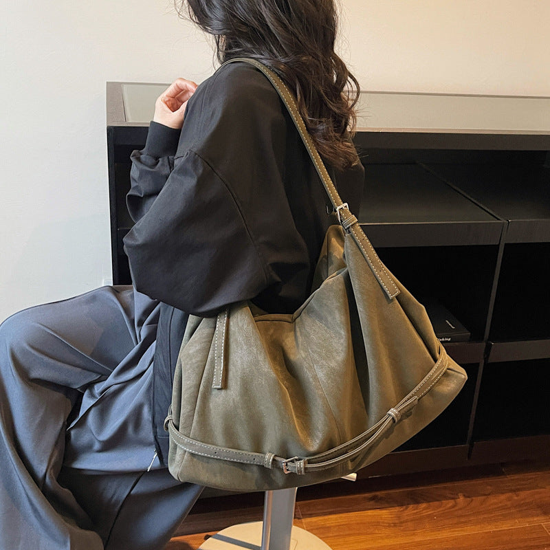 Women's Large Capacity Retro Today Popular Texture Tote Bag