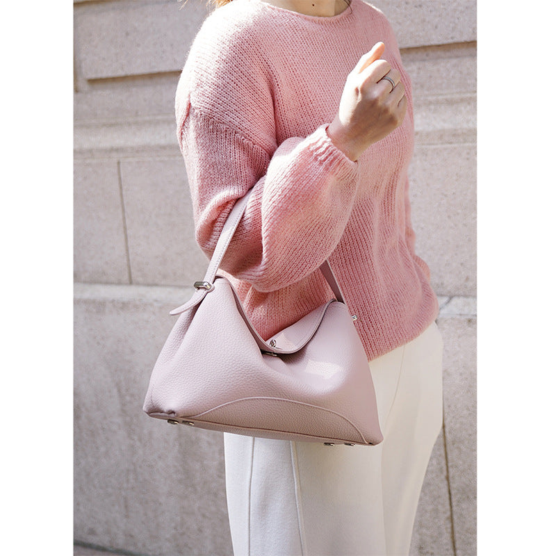 Women's Early Spring Design Dumpling Leather Simple Bags