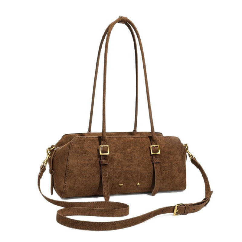 Boston Long Baguette Bowling Fashion Commuter Underarm Bag