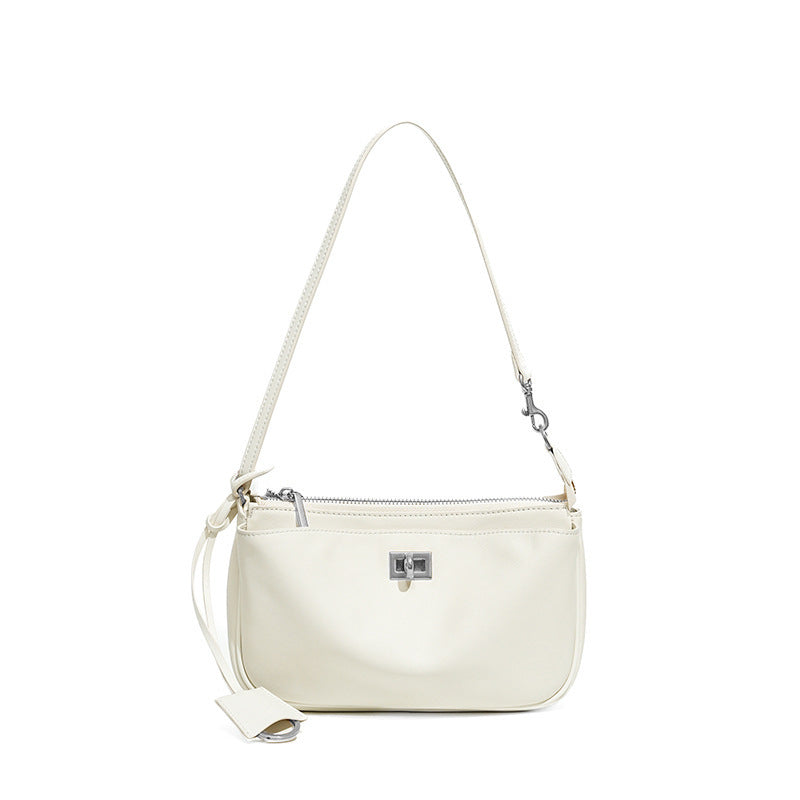 Women's Style Genuine Leather High-grade Portable Commuter First Layer Underarm Bag