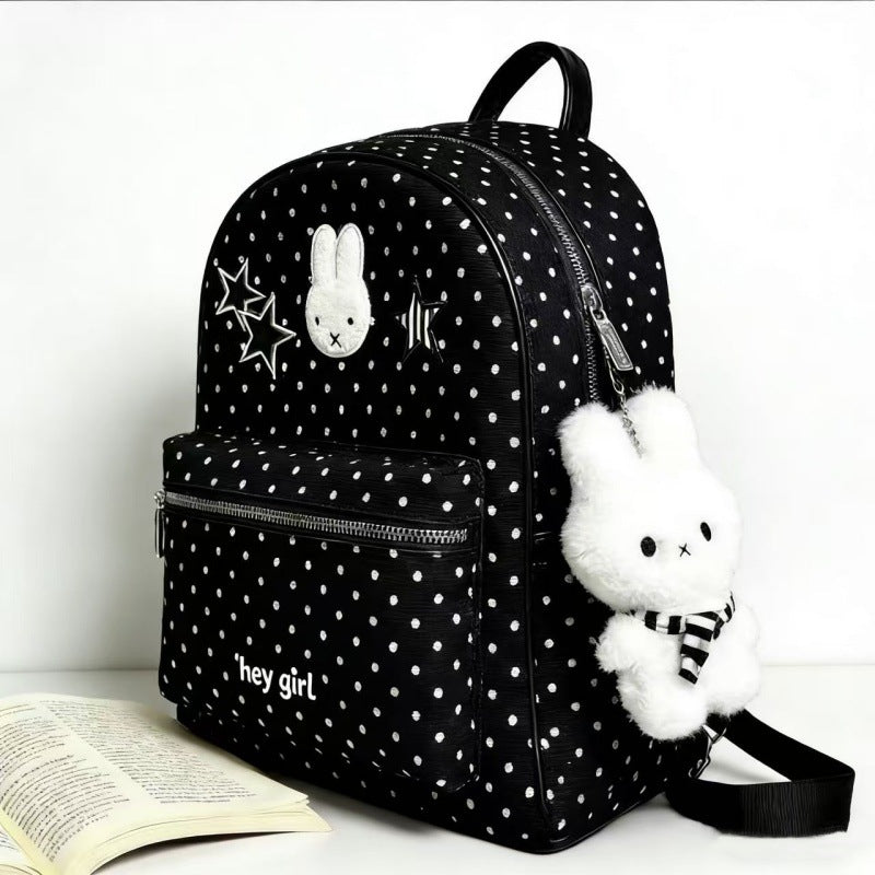 Cute Cartoon Polka Dot Korean Large Capacity School Bags