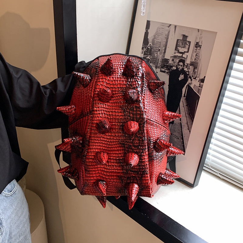 Women's & Men's Fashion Handsome Hedgehog Funny Network Leisure Backpack