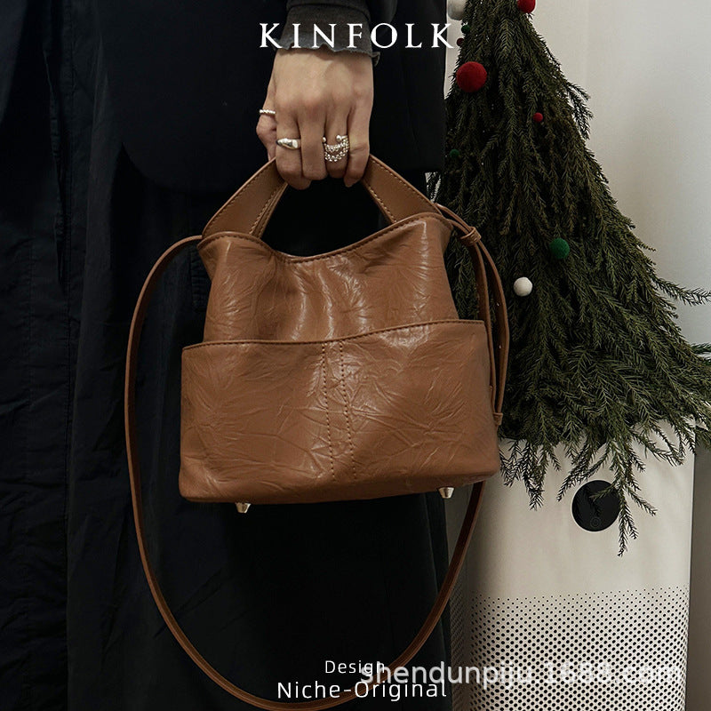 Creative Early Springtide Personalized Clutch Pattern Bucket Bag