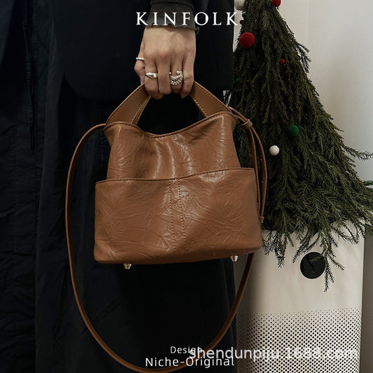 Creative Early Springtide Personalized Clutch Pattern Bucket Bag