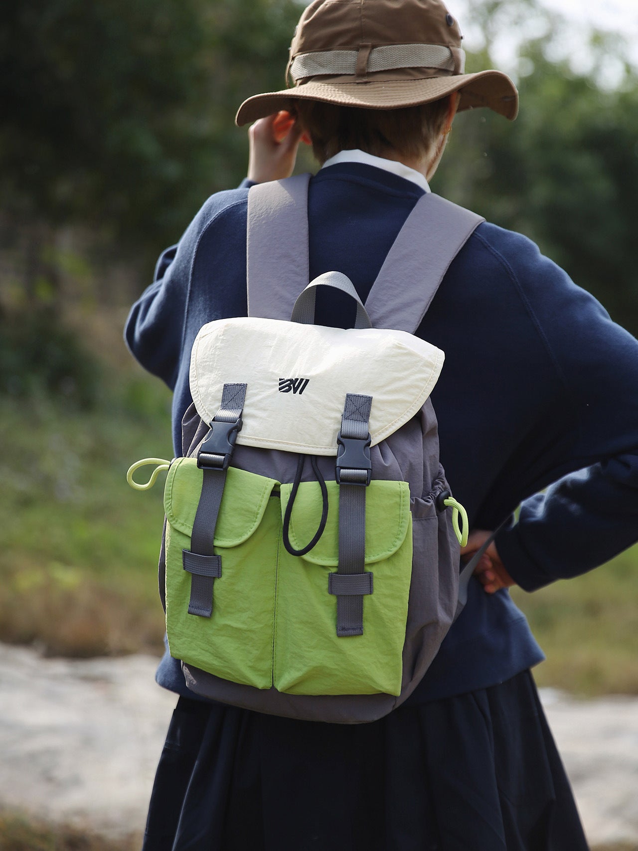 Mountain Hiking Simple Versatile Contrast Color Portable Bags