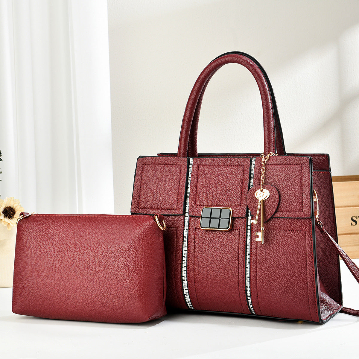 Unique Classic Trendy Stylish Two-piece Fashion Women's Handbag