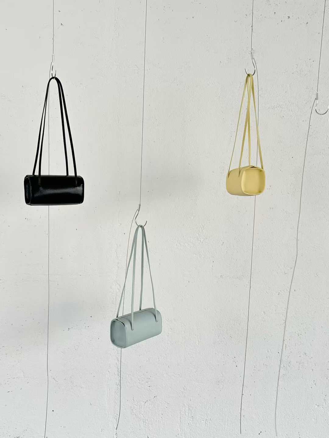 Design Solid Color First Layer Cowhide Box Caviar Women's Shoulder Bag
