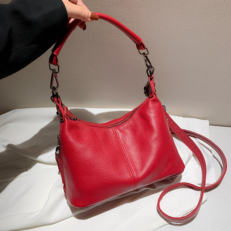 Women's Genuine Cattlehide Leather Surface Summer Large Capacity Bags