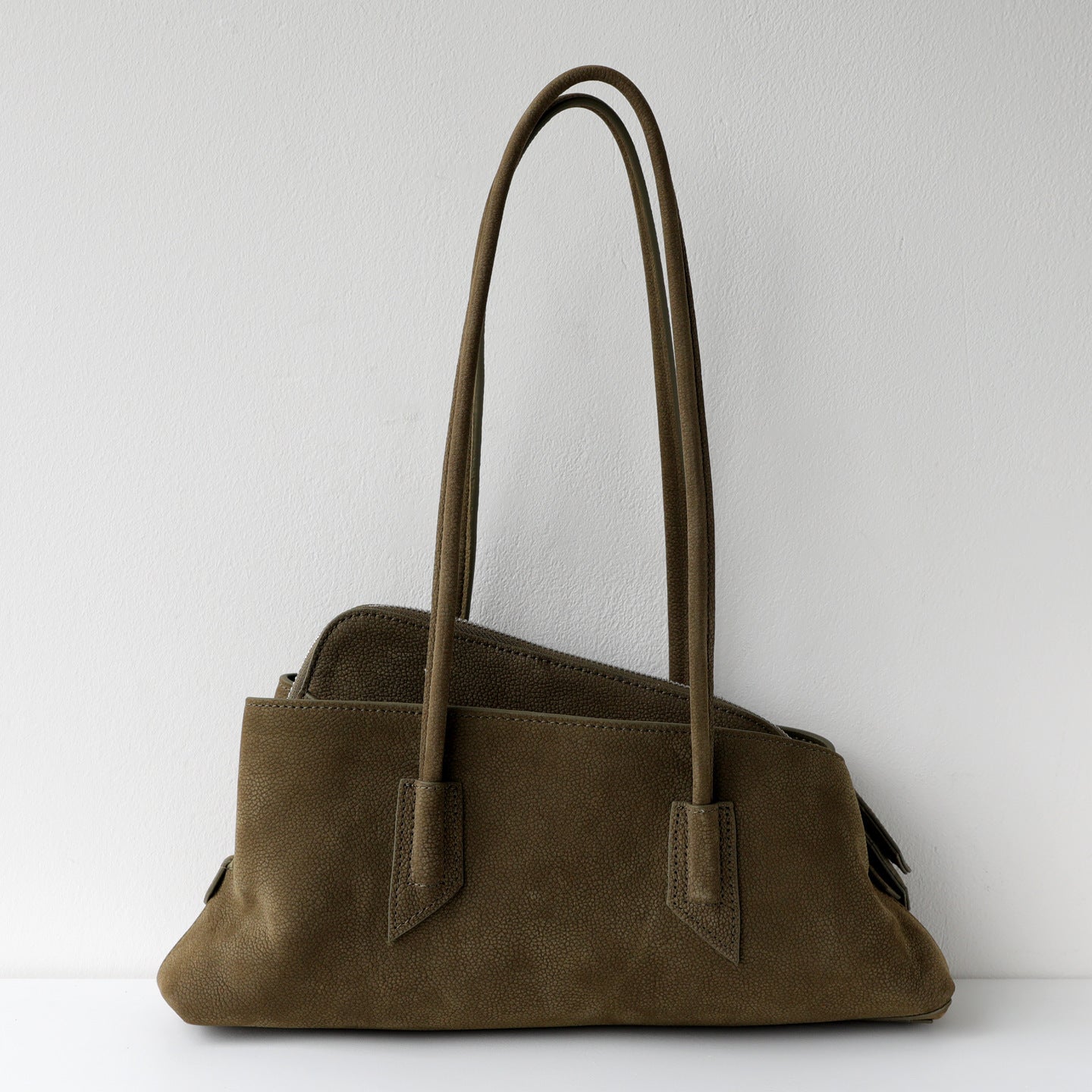 Korean Style Niche Suede Irregular Fashion Loose Feeling Large Capacity Underarm Bag