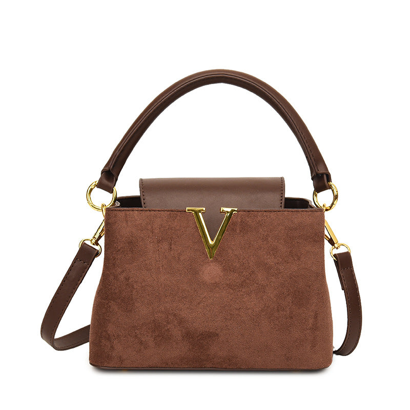 Women's Lychee Pattern Autumn Fashion Detachable Strap Shoulder Bags