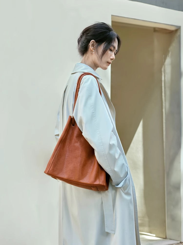 Lazy Commuter High-grade Genuine Leather Large Bags