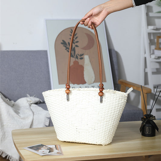Women's Woven Summer Seaside Beach Portable Large Capacity Shoulder Bags