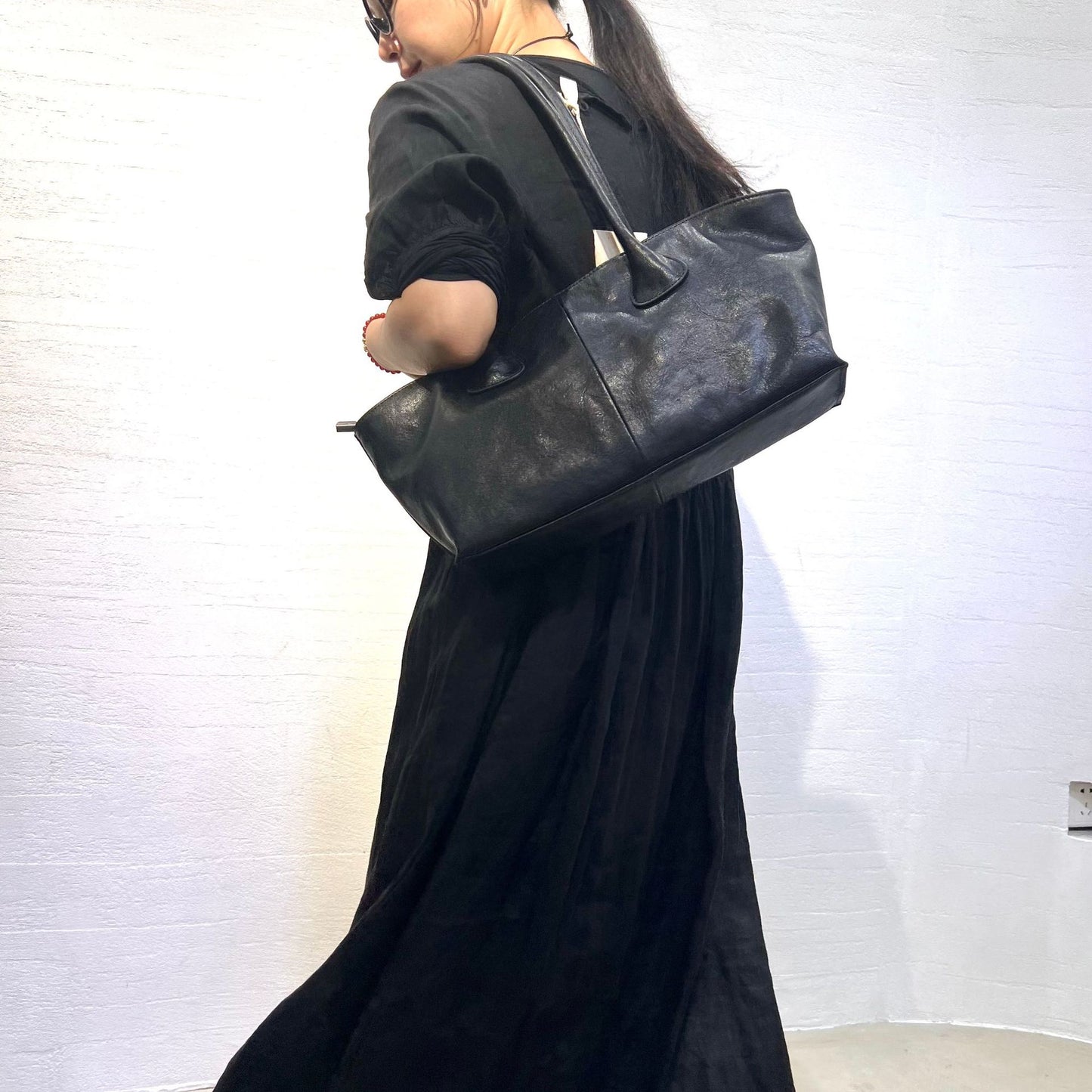 Women's Genuine Leather First Layer Vegetable Tanning Women's Shoulder Bag