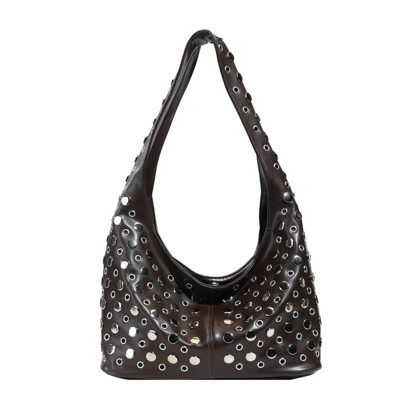 Women's Fashion Cool Personality Niche Dot Rivet Bags