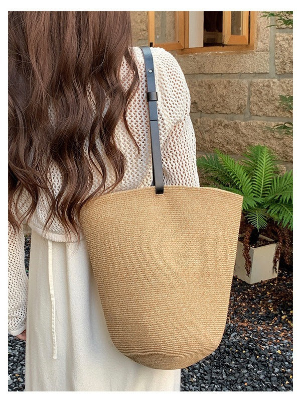 Women's Straw Summer Niche Designer Model Portable Beach Bags