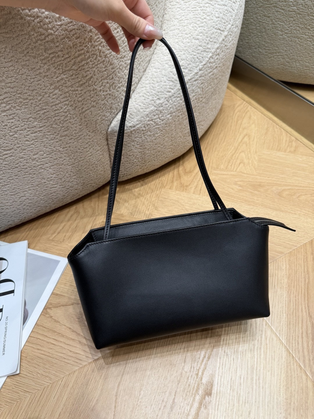 Genuine Leather Niche Sheepskin Minimalist Commuter Portable Underarm Bag