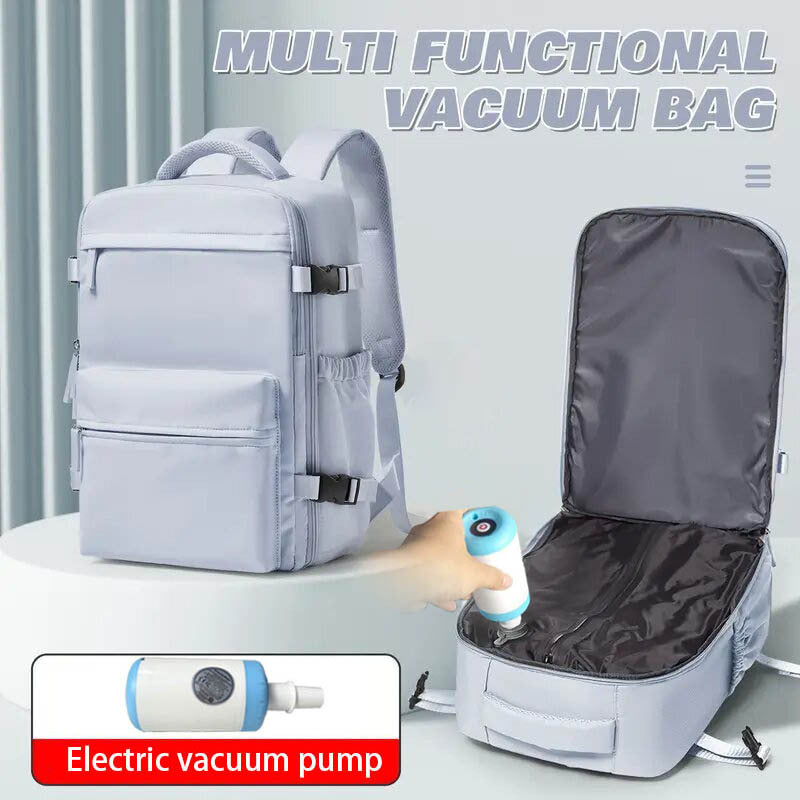 Unisex Simple Vacuum Compression Business Multifunctional Leisure Backpack