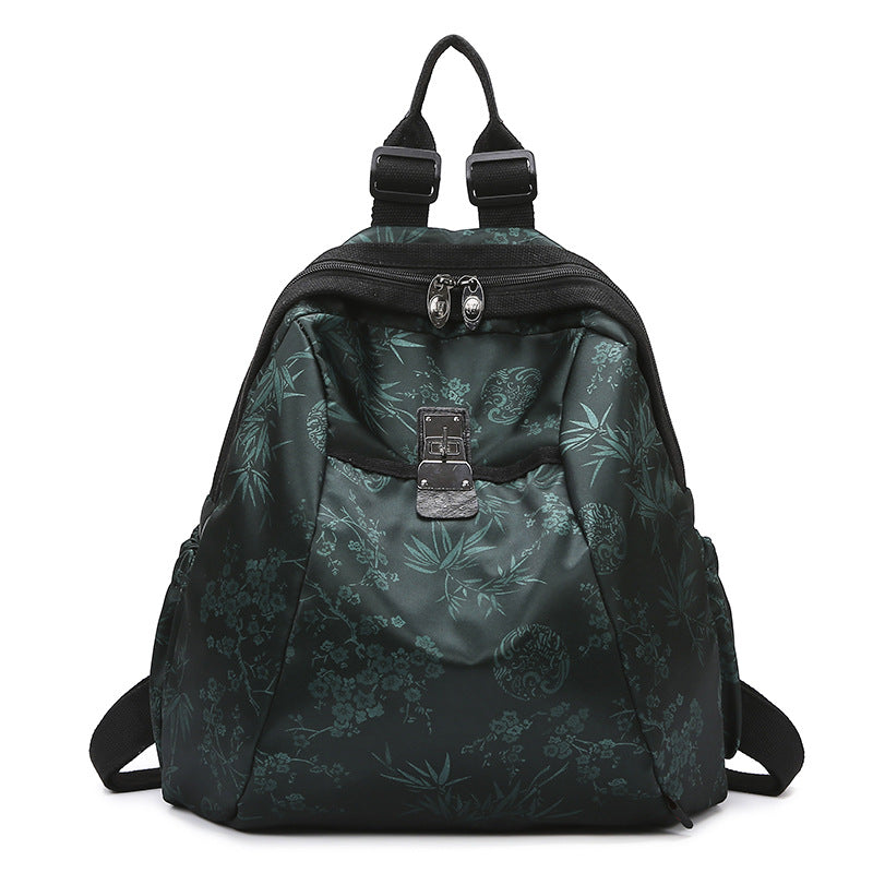 Women's Trendy Printed Commuter Oxford Cloth Large Capacity Women's Backpack