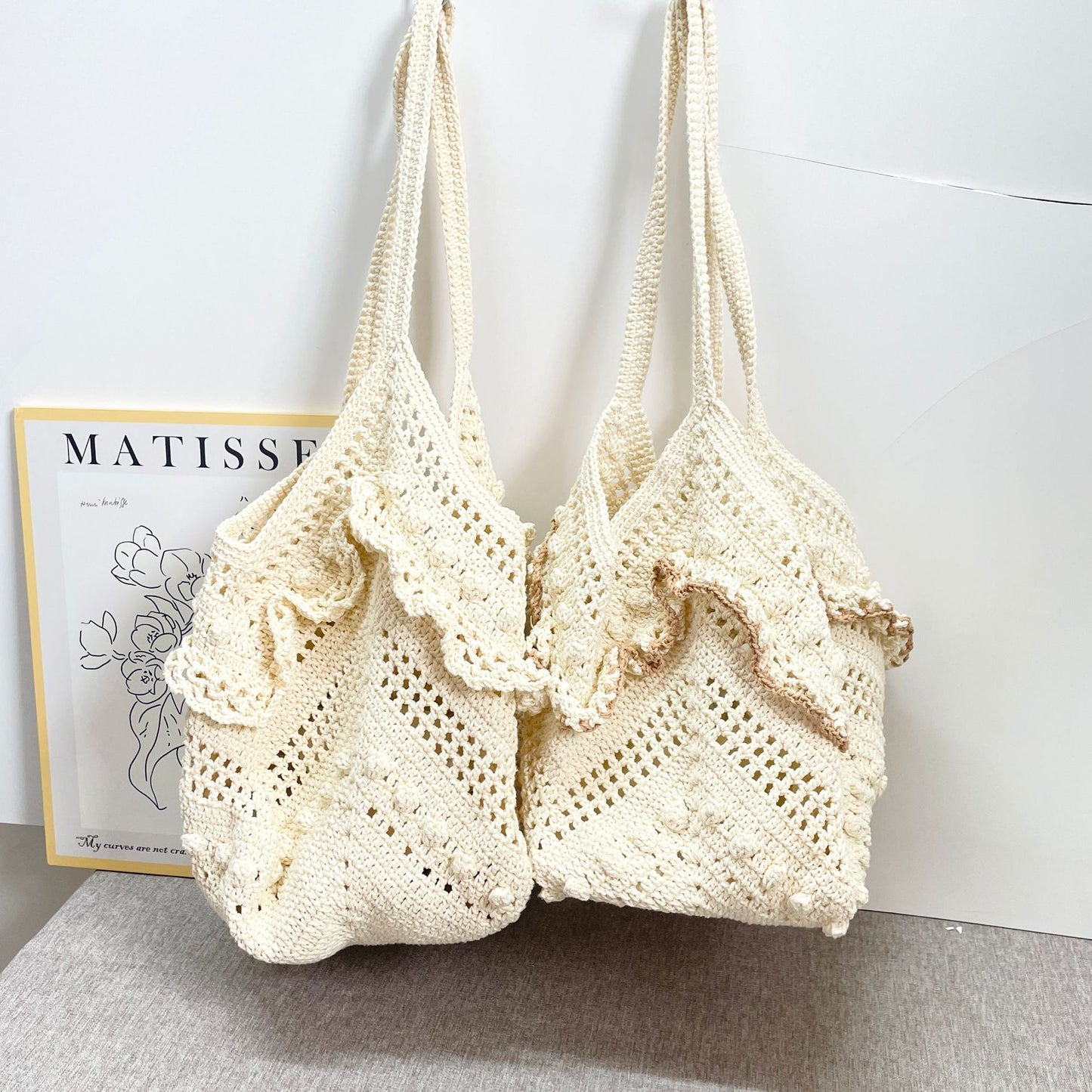 Hollow Straw French Lazy Style One Women's Shoulder Bag
