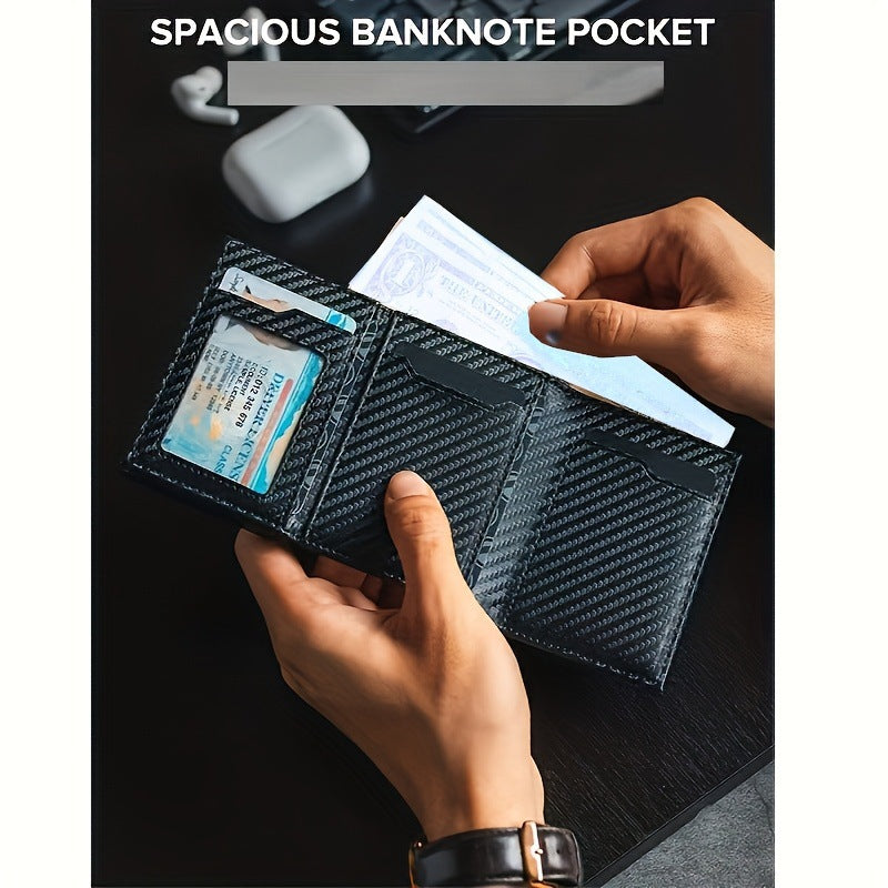 Pop-up Carbon Fiber Orange Aluminum Alloy Card Pack Card Sleeve