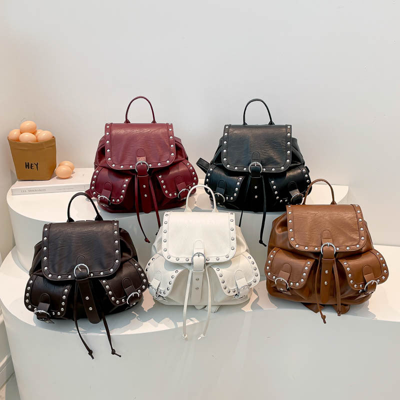 Fashion Studded High Sense Trendy Unique Large Capacity Women's Backpack