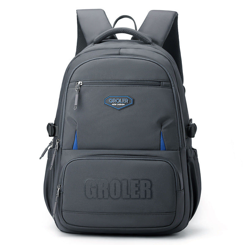 Men's Large Capacity College Simple Computer Business Leisure Backpack