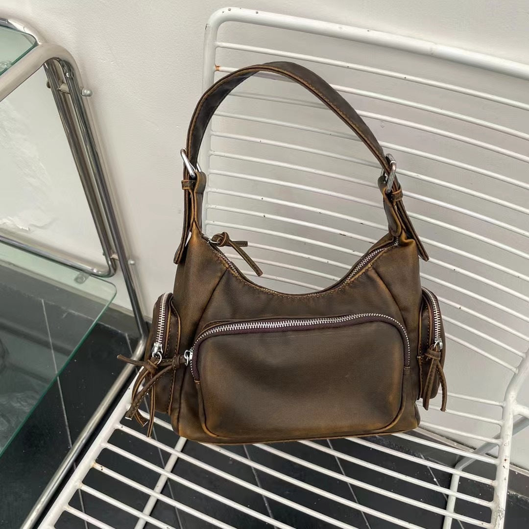 Popular Pocket Motorcycle Female Cool Punk Underarm Bag