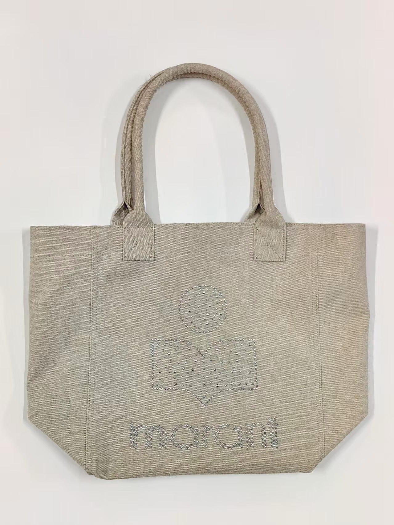 Women's Fashion Built-in Double Pocket Interlayer Pure Tote Bags
