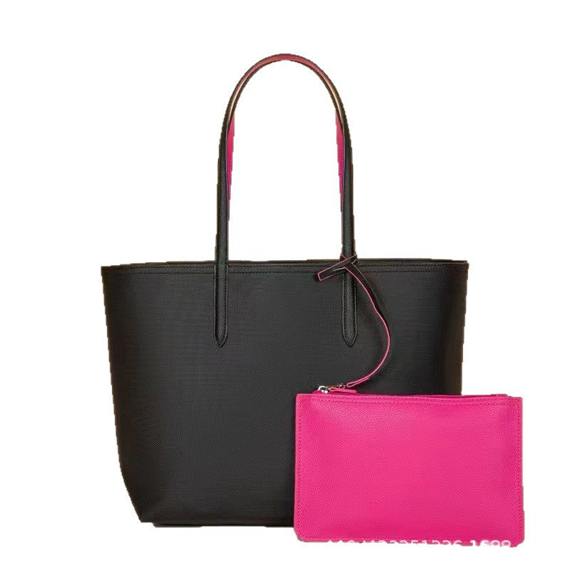 French Crocodile Double-sided Shopping Trendy Design Tote Bag