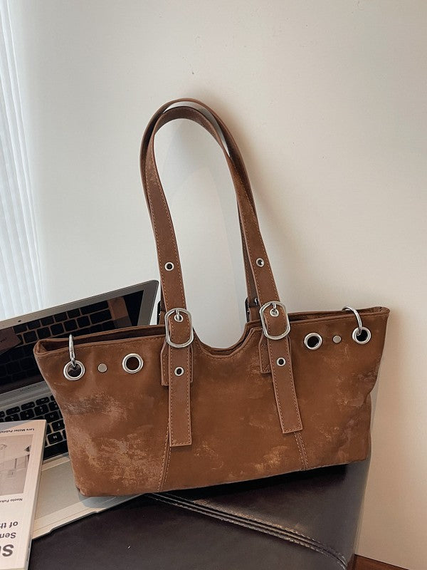 Women's Soft Leather Suede Retro Trendy High Bags
