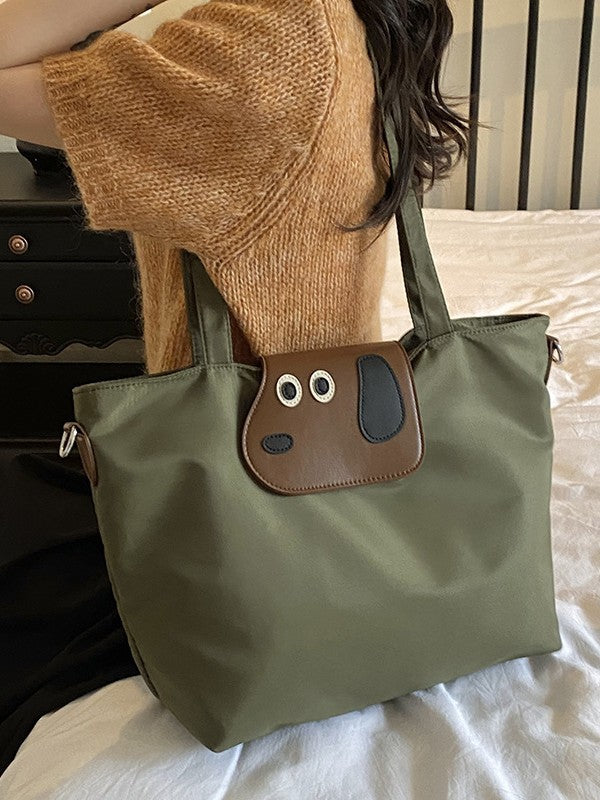 Women's Simple Large Capacity Totes Outing Commuter High-grade Tote Bag