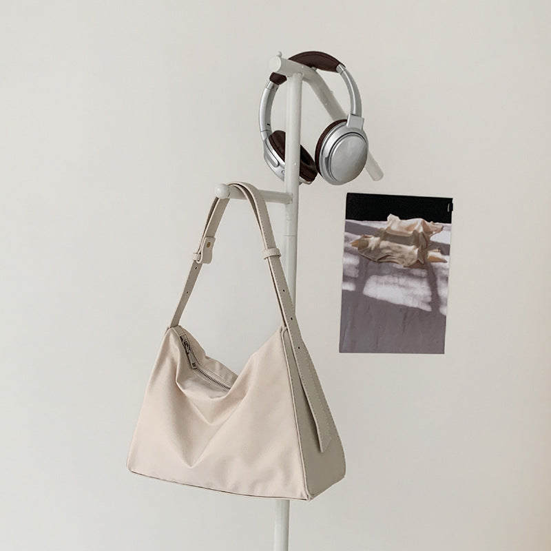 Women's Underarm Nylon Exquisite Design Stitching High-grade Women's Shoulder Bag