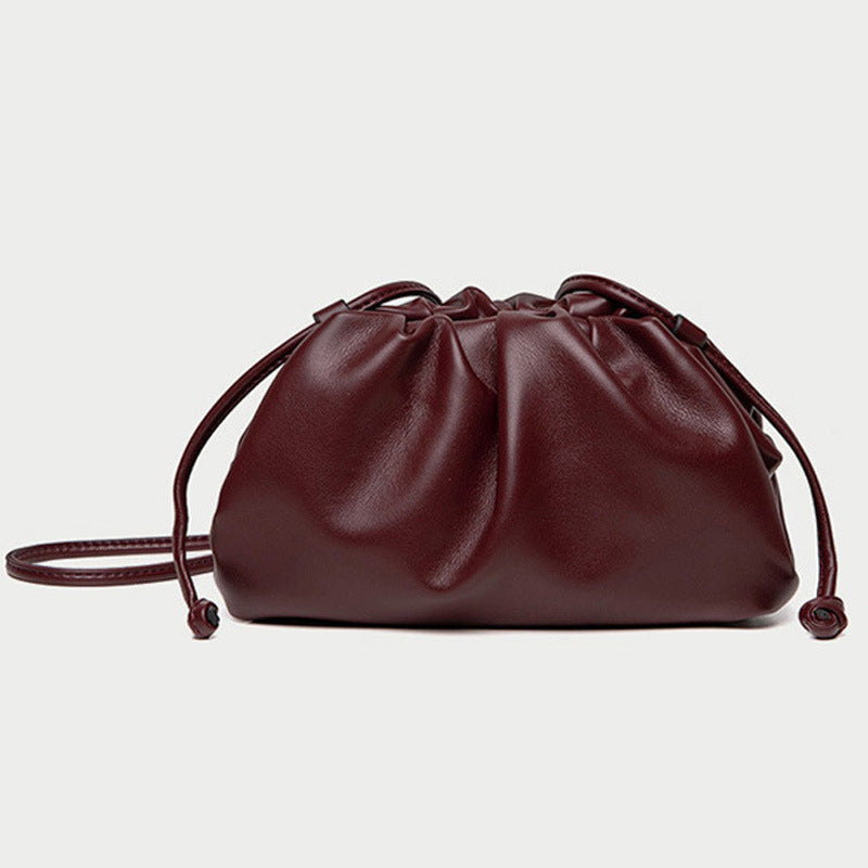 Women's Elegant High-grade Drawstring Cloud Large Capacity Waterproof Clutch Fashion Women's Messenger Bag