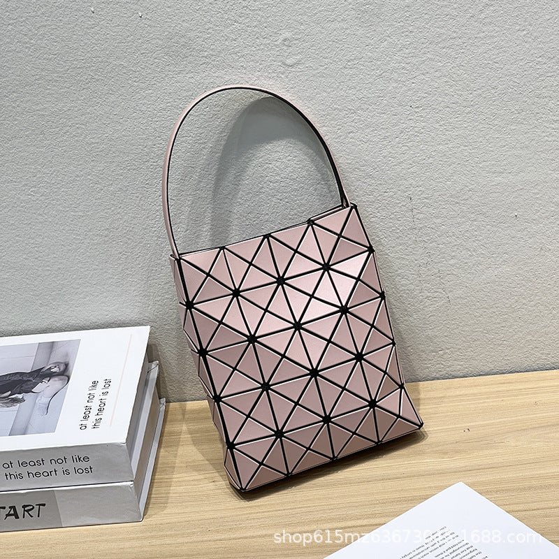 Women's Life Geometric Rhombus Hand Carrying Box Women's Messenger Bag