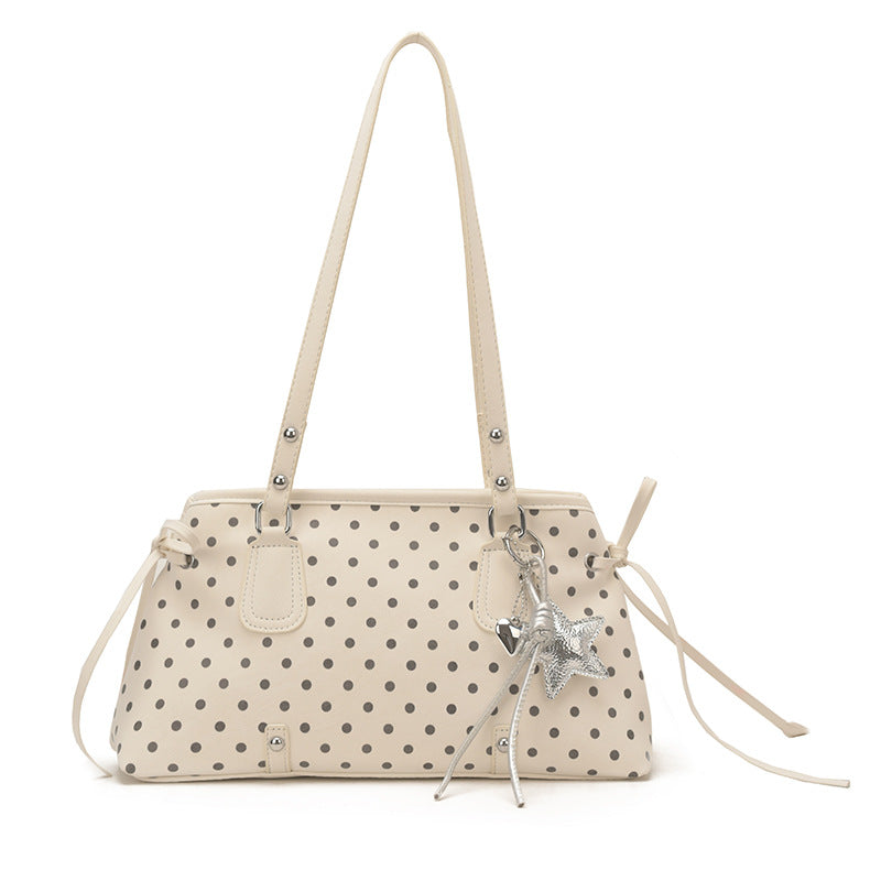 Women's Style Spring Carrying Advanced Polka Dot Underarm Fashion Women's Shoulder Bag