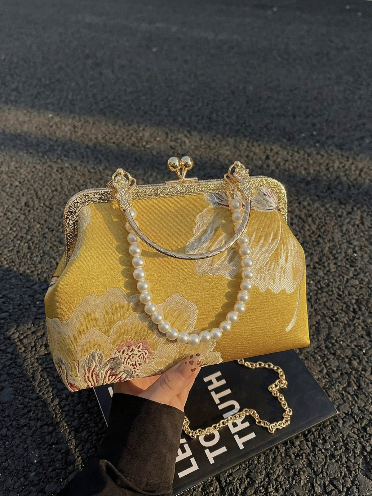 Women's Cheongsam Chinese Style Embroidery Portable Fashion Women's Shoulder Bag