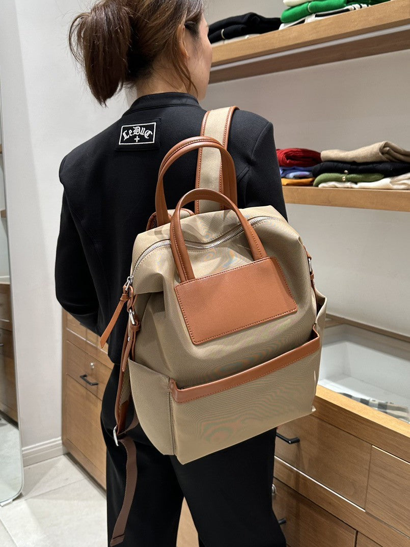 Niche High-grade Fashion Lightweight Large Capacity Nylon Oxford Cloth Canvas Women's Backpack